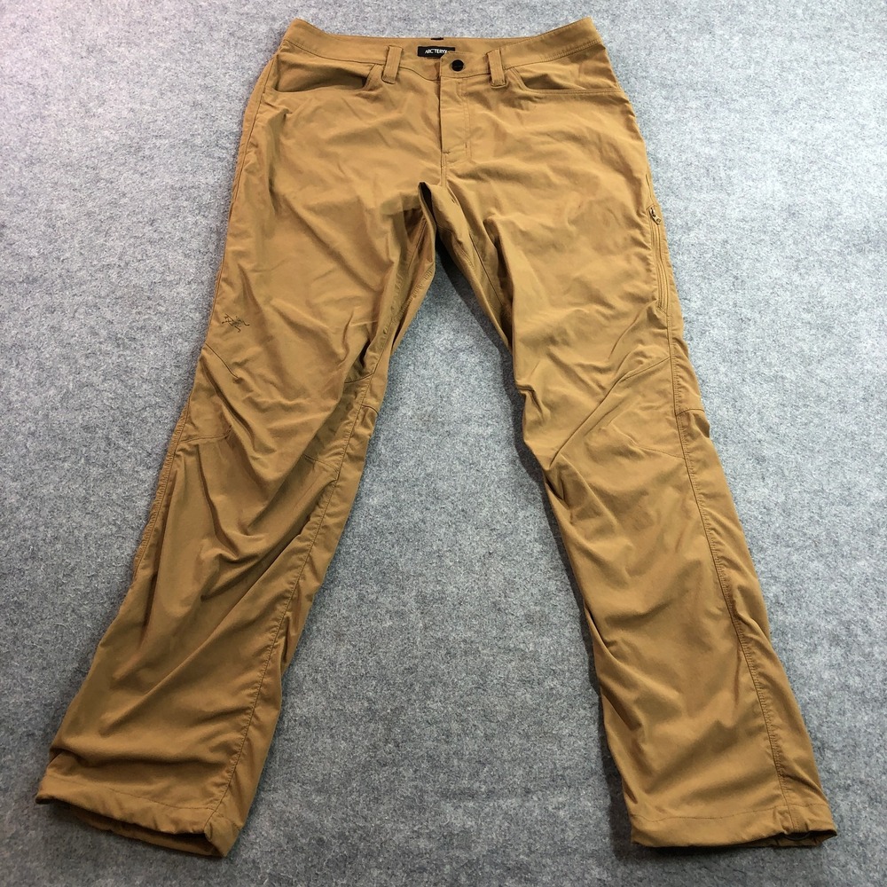 ARC'TERYX Mens Russet Pant 34 Tan Climbing Hiking Technical 23077